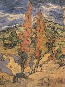 Vincent Van Gogh Two Poplars on a Road through the Hills (nn04) china oil painting artist